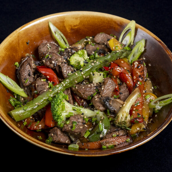 Beef tenderloin wok