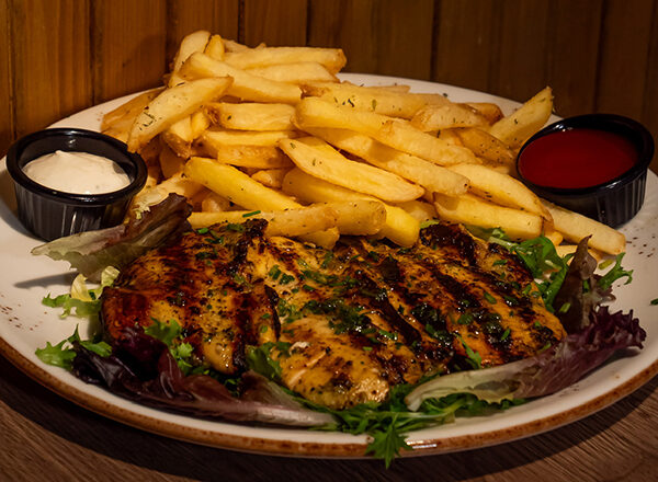 Grilled chicken steak