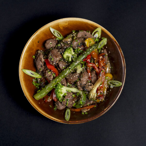Beef tenderloin wok
