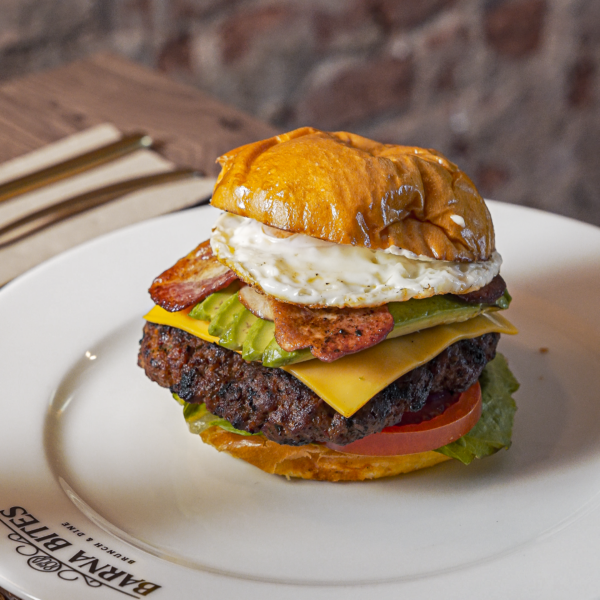 Mexican style beef burger